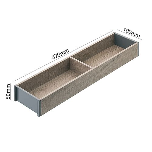 Divisor de Talheres Ambia-Line Carvalho/Cinza 472 X 100mm Blum