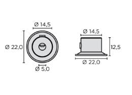 Flange de Apoio SC-120 Cromo Escovada Rometal
