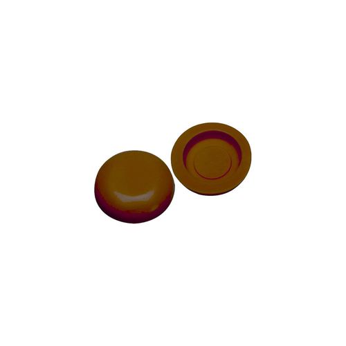 Tampa para Cabeça de Parafuso 12mm com 10 Unidades Marrom Star Plast