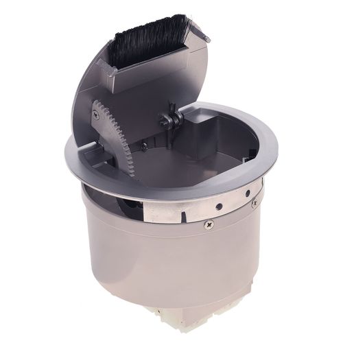 Caixa de Mesa Cinza para 4 Blocos Qm17501.01 Qtmov