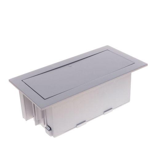 Caixa de Mesa Cinza para 6 Blocos Qtmov