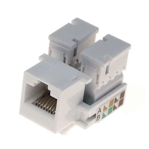 Conector Rj 45 Keystone Branco Qtmov