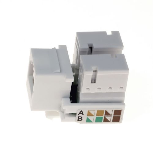 Conector Rj 45 Keystone Branco Qtmov
