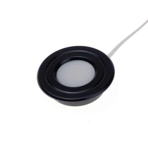 Luminária Led Pop Luz Quente Aro Preto Lumitek