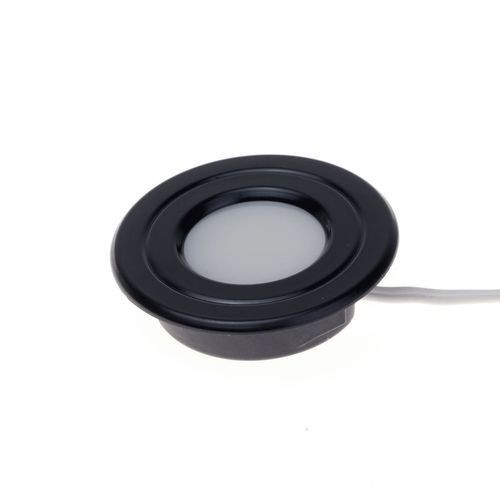 Luminária Led Pop Luz Quente Aro Preto Lumitek