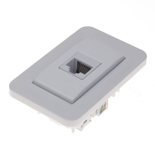 Tomada para Moveis Rj45 Informática de Embutir Branca Lumitek