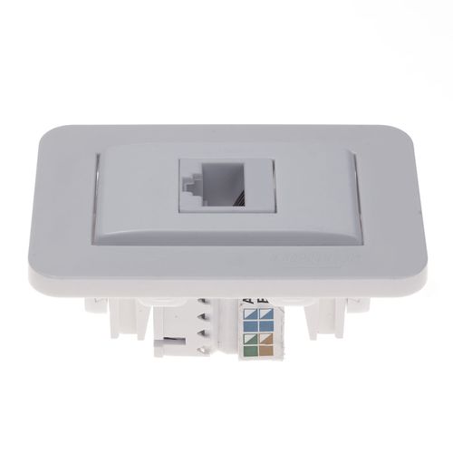 Tomada para Moveis Rj45 Informática de Embutir Branca Lumitek