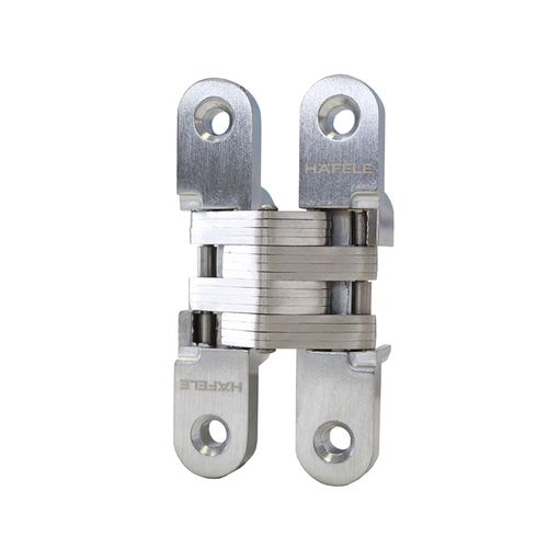 Dobradiça Invisível 118x25mm Cromo Escovado Hafele