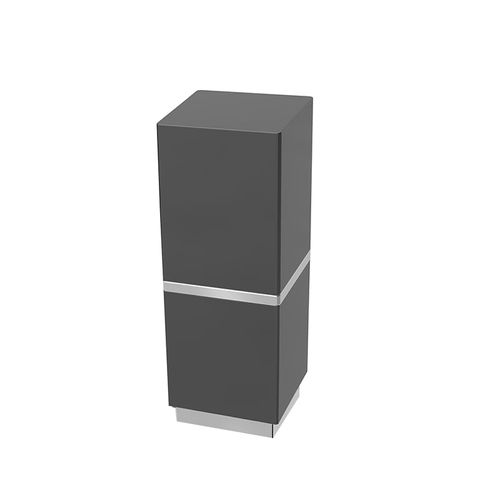 Porta Objetos Be Fixo Cromado e Preto Zen