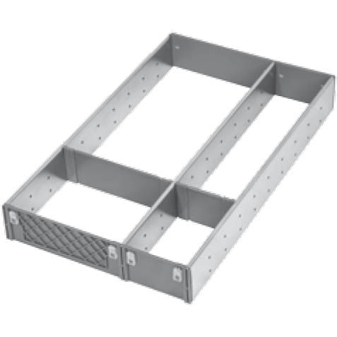 Divisor de Talheres para Gavetas 500mm X 290mm Inox Fgv/tn