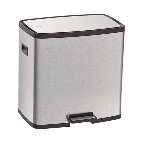 LIXEIRA OCTOS INOX COM 02 BALDES REMOVÍVEL E PEDAL 15 + 15 LITROS TRAMONTINA