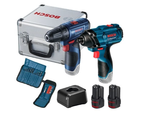 Kit Bosch Parafusadeira Gsr 120-li e Chave de Impacto Gdr 120-li 12v Bosch