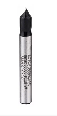 Fresa Ranhura em V 6mm Bosch