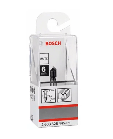 Fresa Ranhura em V 6mm Bosch