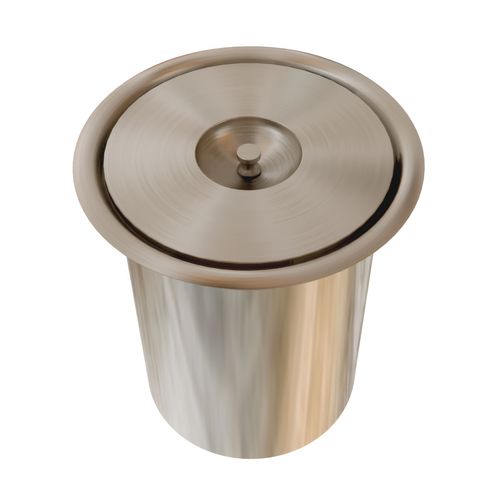 Lixeira de Embutir 8 Litros Inox Escovado Formi