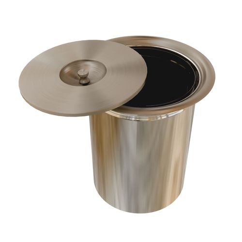 Lixeira de Embutir 8 Litros Inox Escovado Formi