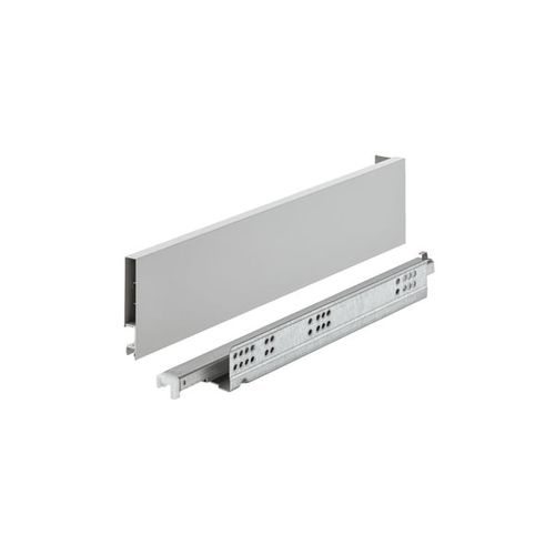 Kit Gaveta Matrix Invisa Sl 89x500mm 30kg Soft Close Cinza Hafele