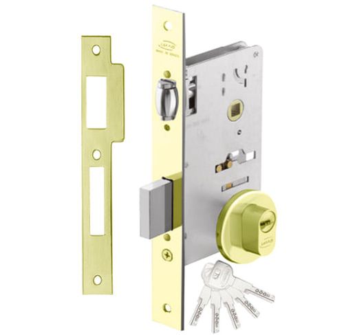 Máquina Externa Multiponto E77 55mm 4700 Dourada Escovada com Cilindro 70mm Imab