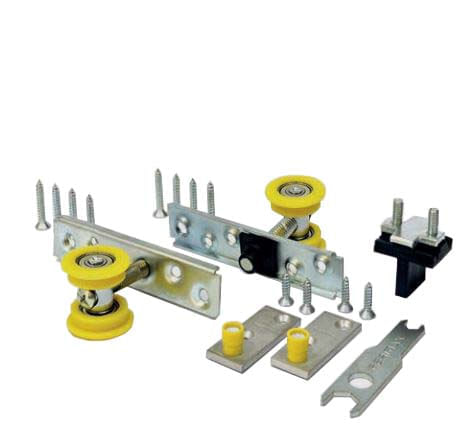 Kit para Porta de Correr Rrb02 Banda com Rolamento 80kg + Acessórios Fermax