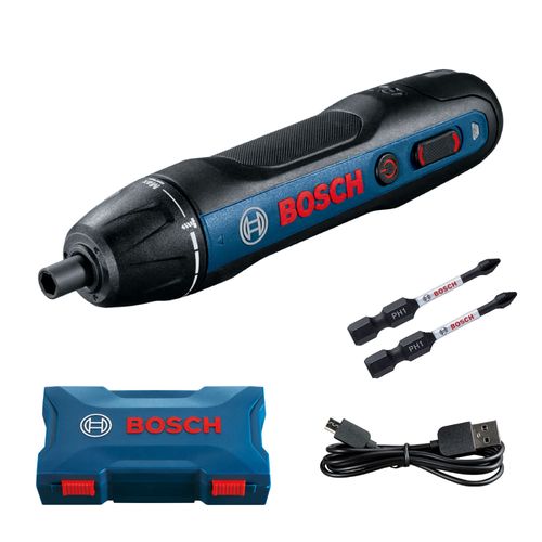 Parafusadeira a Bateria Go 3,6v Bivolt com 2 Bits e Maleta Bosch