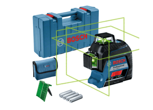Nível a Laser 3 Linhas Verdes com Alcance de 30 M 360° - Gll 3-80 G Bosch