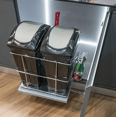 Lixeira Dupla 30l Cromado 8855 Jomer