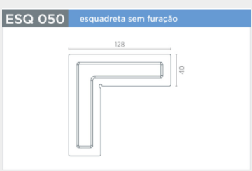 Kit Esquadreta Esq-050 Zincado 4 Peças Rometal