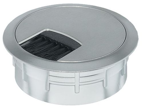 Passa Cabos 60mm Redondo Inox Fosco Hafele