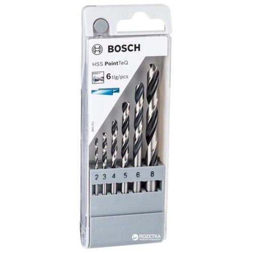Jogo 6 Brocas para Metal Hss Point 2 a 8mm Bosch