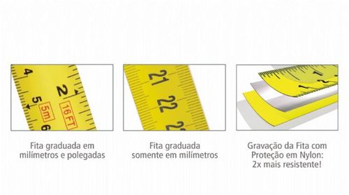 Trena de Bolso Exact 3m/10mm Starrett