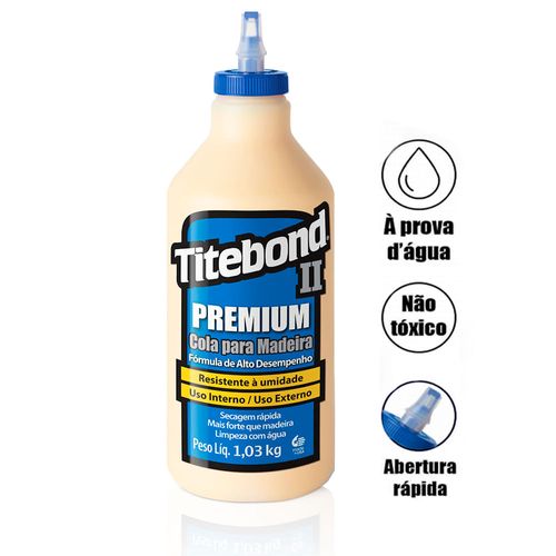 Cola para Madeira Titebond Ii Premium 1,03kg Titebond