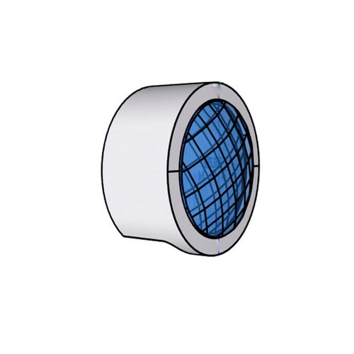 Puxador Rádio Diamond 27mm Rosê escovado Swarovski Zen