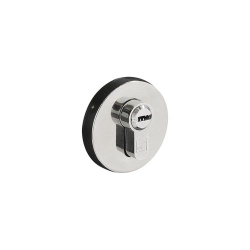 Conjunto de Roseta Externa Inox Polido para Cilindro Euro Fortezza