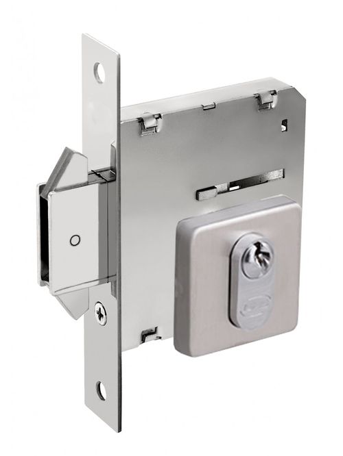 Fechadura Externa Bico Duplo 1006 45mm Inox Escovado Arouca