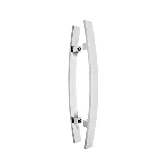 Puxador Duplo Blindex Curvo 300mm Escovado Stanfer