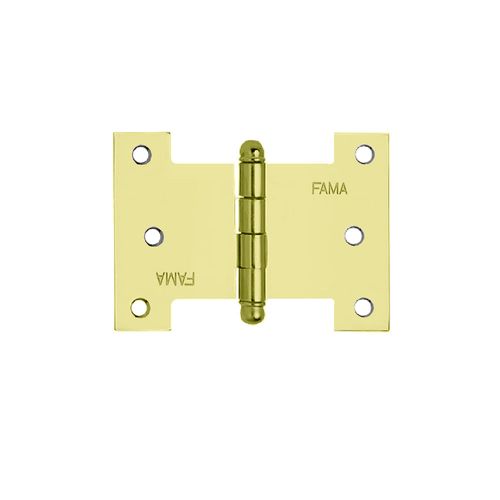 Dobradiça Palmela 1218 Tipo H 4" Latão Dourado Fama