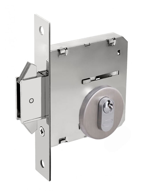 Fechadura Externa Bico Duplo 1006 45mm Inox Escovado Arouca