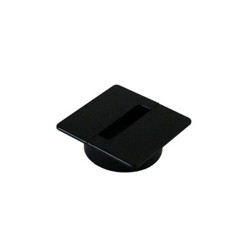 Passa Cabos Quadrado 64mm Preto Qtmov