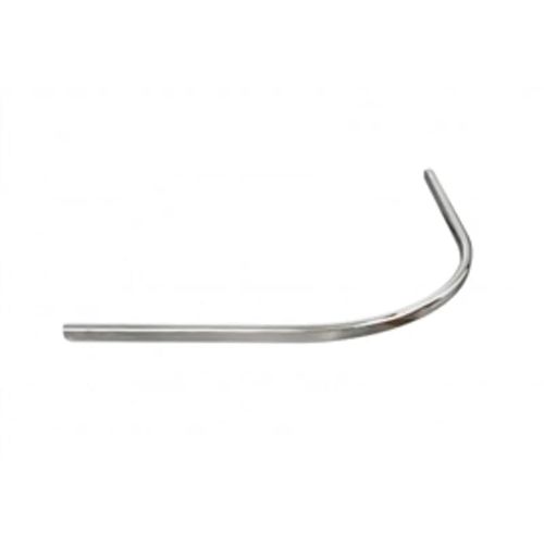 Tubo Cabideiro Curvo Oval 1500mm Fosco Ds