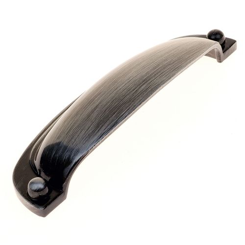 Puxador Concha Stillo 96mm Prata Velho Gruppa