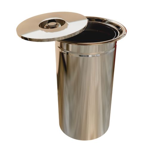 Lixeira de Embutir 3 Litros Inox Polido Formi