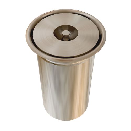 LIXEIRA DE EMBUTIR 3 LITROS INOX ESCOVADO FORMI