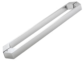 Puxador Duplo Duo 600mm Inox Escovado Geris