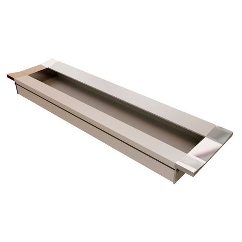 PUXADOR SMART 160MM ALUMÍNIO FOSCO E BASE CROMADA ZEN