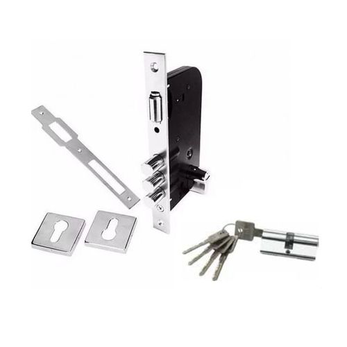 Fechadura Rolete 3 Pinos F5570-3r Qd Inox Polido Fortezza