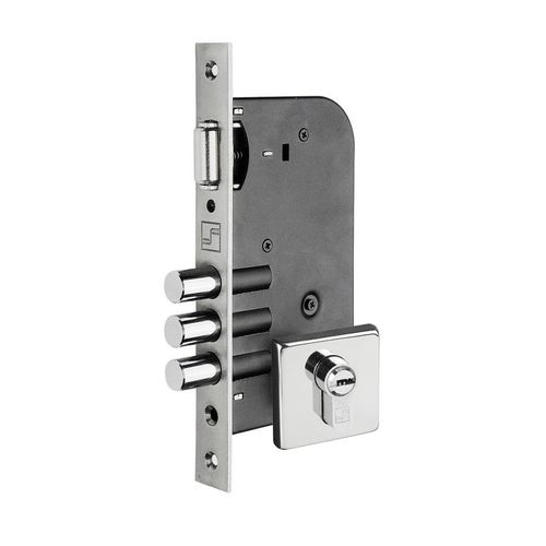 Fechadura Rolete 3 Pinos F5570-3r Qd Inox Polido Fortezza