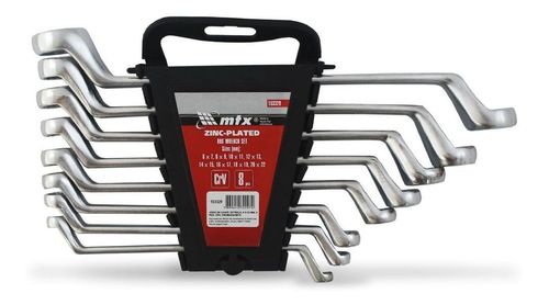 JOGO DE CHAVE ESTRELA 6X22MM 8 PEÇAS CRV CROMO FOSCO MTX