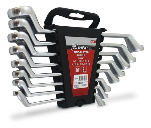 JOGO DE CHAVE ESTRELA 6X22MM 8 PEÇAS CRV CROMO FOSCO MTX