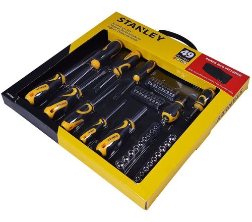 JOGO DE CHAVE 49 PEÇAS COM BOLSA STHT70887M STANLEY