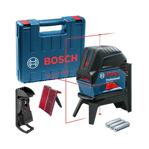 NÍVEL LASER DE LINHAS GCL 2-15 PROFISSIONAL COM GANCHO E MALETA BOSCH